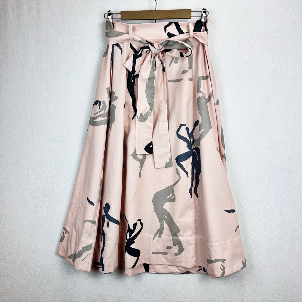 KOWTOW Audition Skirt Dancer Size M (8) Pale Pink Abstract Print Art to Wear - Picture 5 of 15